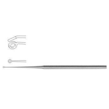 Buck Ear Curette Fig. 000 - Angled - Blunt Stainless Steel, 17 cm - 6 3/4"